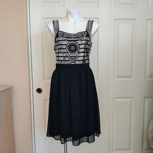 Style & Co. Modern Luxe disco sequins smocked party dress sz S NWT